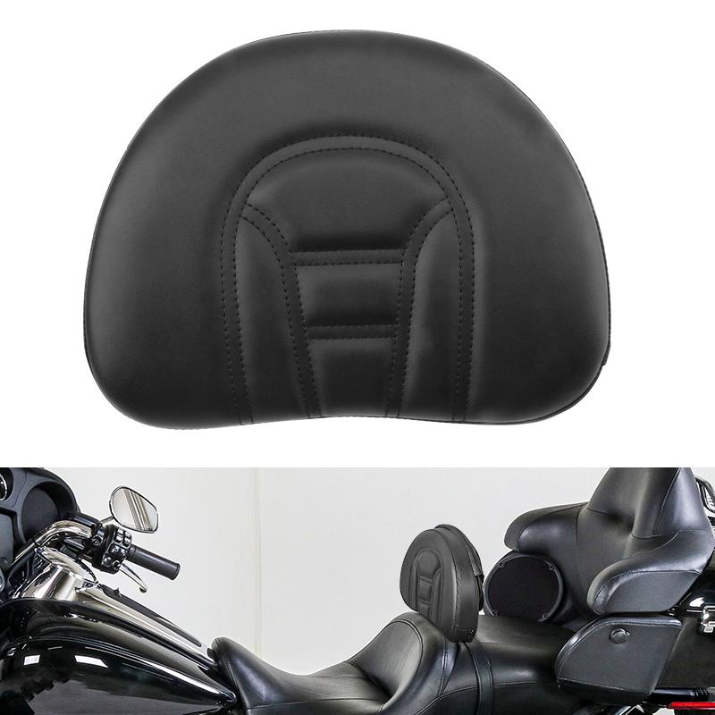 For Harley Touring 1994-2026 Softail 18-later Motorcycle Adjustable Front Driver Cushion Rider Backrest Pad W/Pocket Compatible
