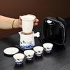 Shangqi Ceramic Ink Landscape Portable Tea Set