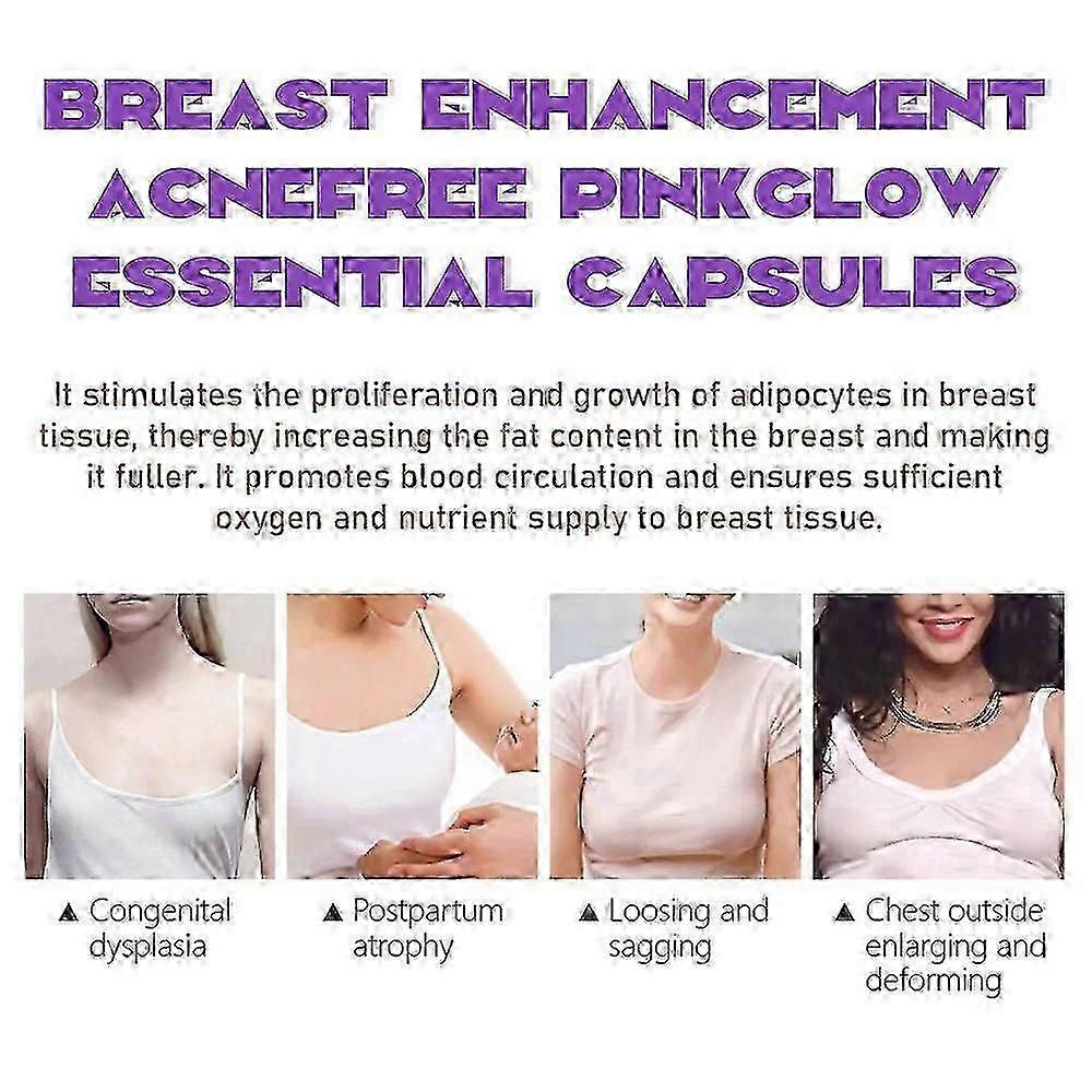 For Breast Enhancement Oil Capsule Breast Firming Tightening Massage Bigger Chest Lift Oil Fast Growth Breast Bigger Capsules Feel