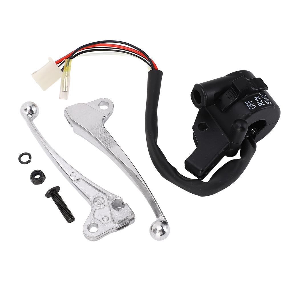 Twist Throttle Housing Switch Brake Levers Start Kill Switch Twist Grip Set for PW50 PY50 PEEWEE 50 Dirt Bike
