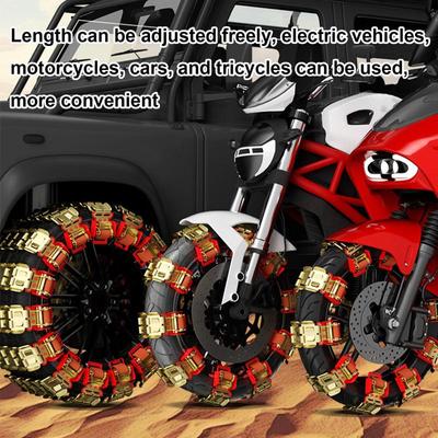 Anti-skid Chains Car Wheel Emergency Tire Chain Dragon Claw Type Metal Lawn Mower Tire Chains Winter Car Emergency Tools