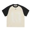 Unisex Streetwear Distressed Number Print T-Shirt With Embroidered Letters Loose Fit Cotton Tee