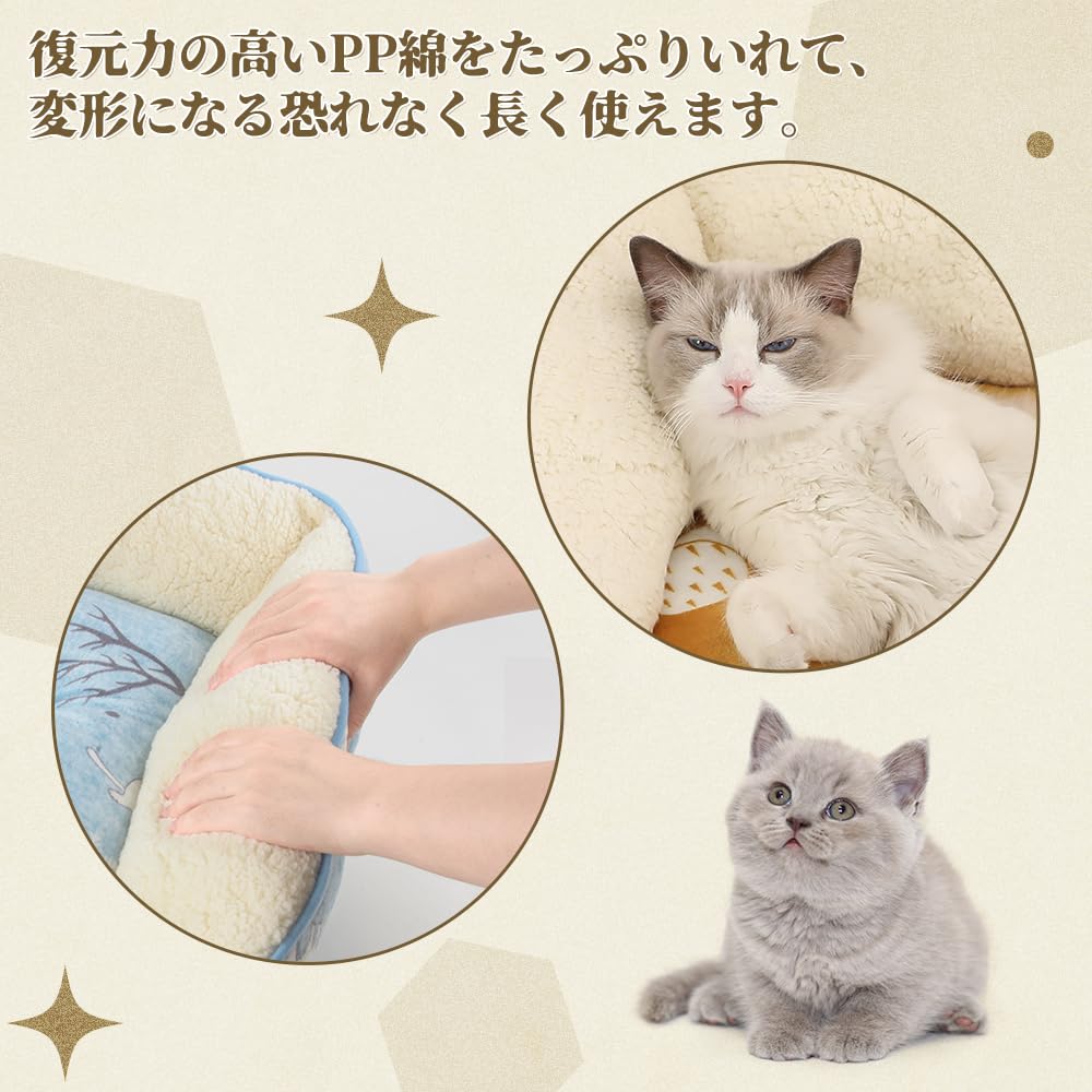JEMA Pet Cat Dog Pet Sofa for Dogs and Soft 3D Fluffy and Size 60x50x18cm Snail Pattern Bed, Bed, Cushion, Small/Medium Cats, Cotton, Warm, Year-Round