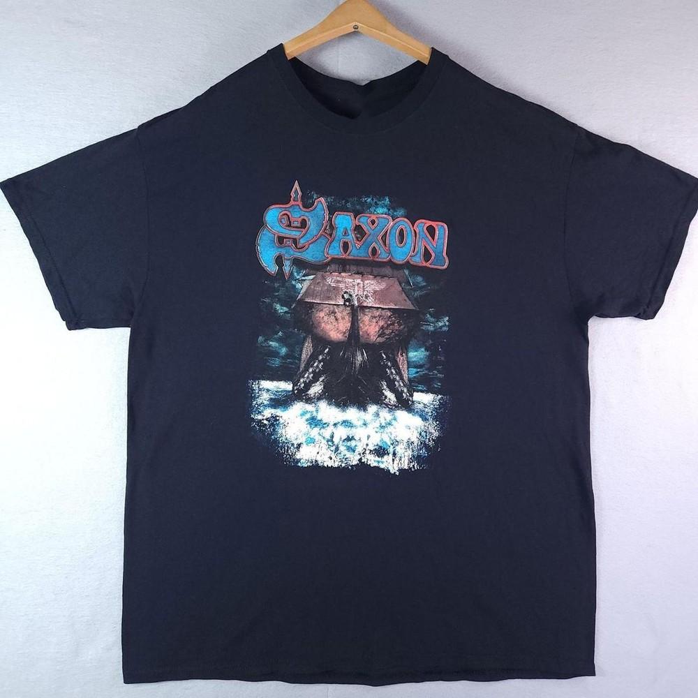 Vintage Saxon Band T-shirt Short All Size S to 5XL NZ080 FREE SHIPPING Unisex T-Shirt S