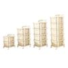 Cart with Storage Drawer, Rolling Wheels, Space-Saving Craft Container,