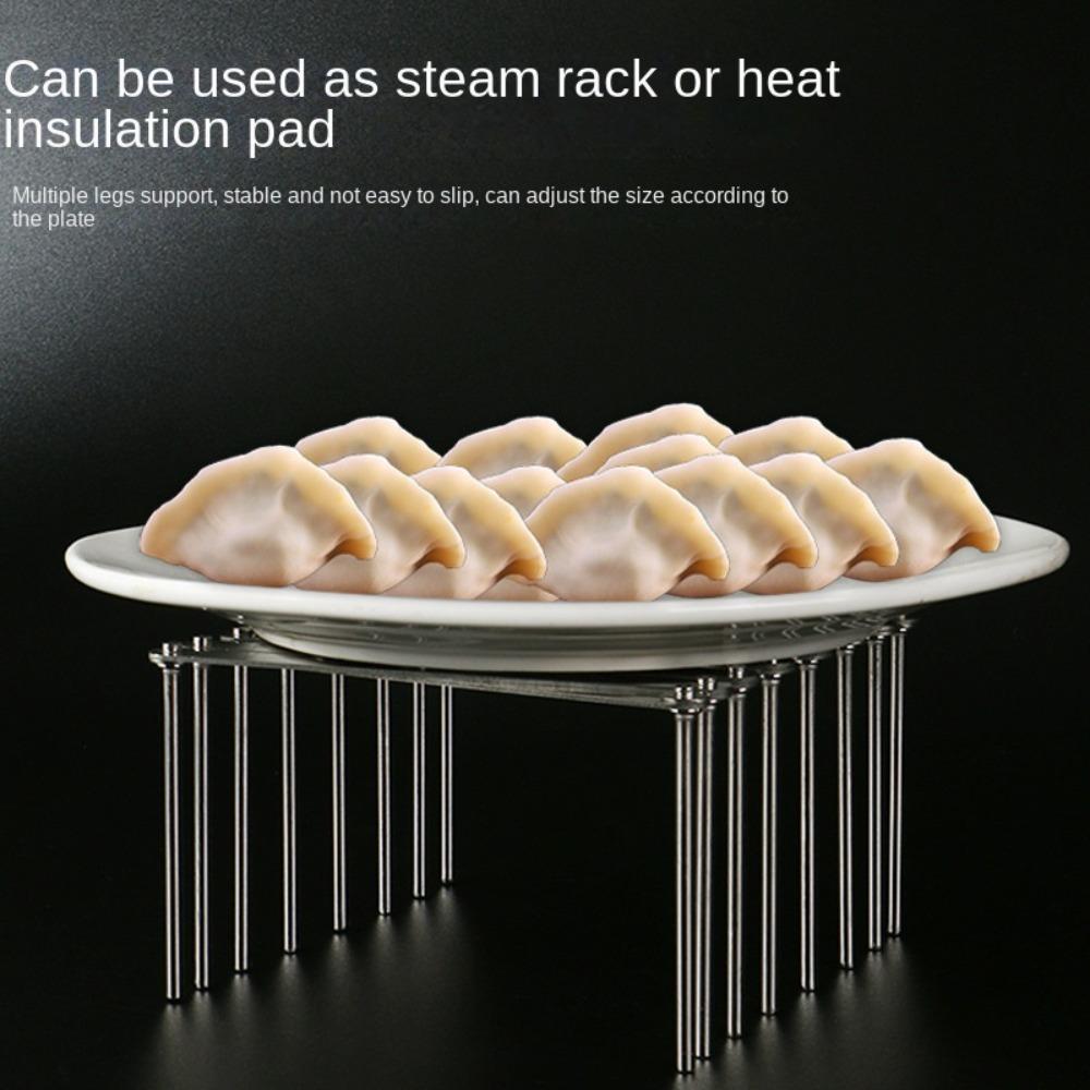 Foldable Pan Lid Organizer Retractable Tableware Storage  for Serving Trays Dish Plate