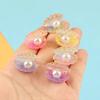 12Pcs Mini Figurines Glowing Sea Shells Toy Resin Seashell Micro Landscape Ornament Diy Cream Glue Fridge Stick Kids Gift
