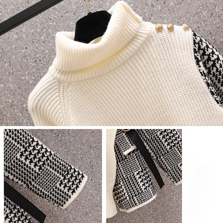 Autumn Winter New Women Fashion Casual Big Plus Size Vintage Loose Long Sleeve Knitted Sweater Top M-4XL