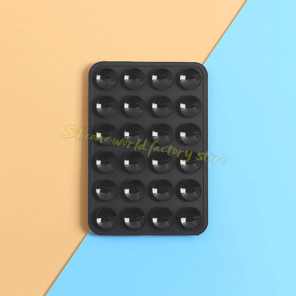 Silicone World Multifunctional Double-sided Silicone Suction Phone Holder Phone Case Anti-Slip Back Stickers Mat Wall Stand