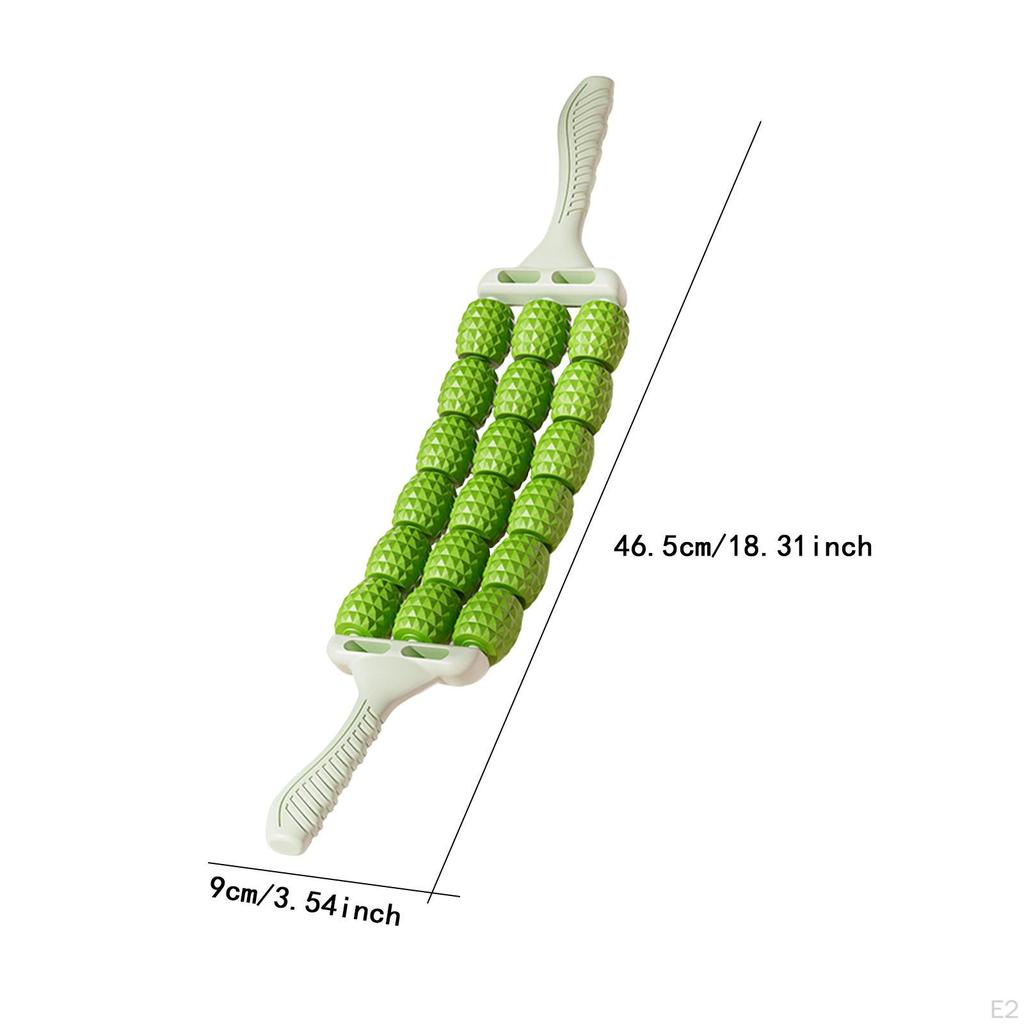 3 Row Massage Device for Leg and Back Relief, Manual Tool Body Areas