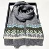 2025 Women's Retro Wool Jacquard Knit Scarf - Cozy, Versatile Winter Neck Warmer with Korean Style for Christmas and Autumn