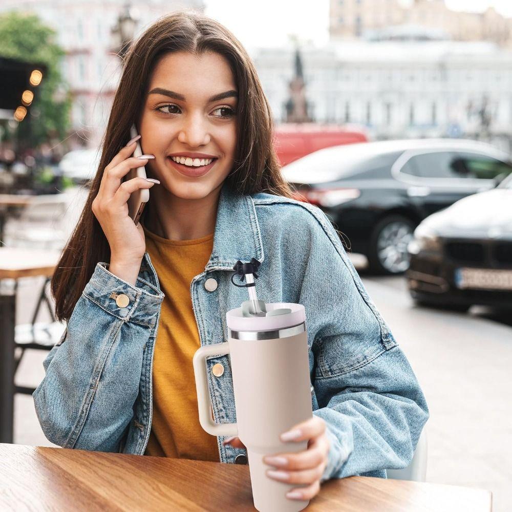 Splash Proof Silicone Straw Covers for Stanley/Tumbler Cup for 8-12mm Straws