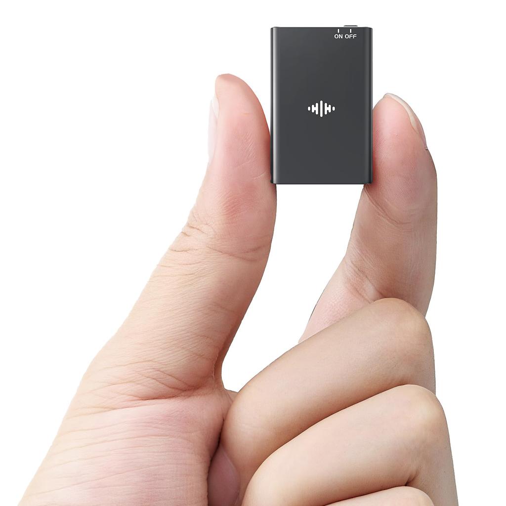 Reportofon de voce de mare capacitate 64GB, Ultra-compact, 48 ore de înregistrare continuă, VOR înregistrare activată vocal, Conexiune OTG pentru smartphone, Zgomot