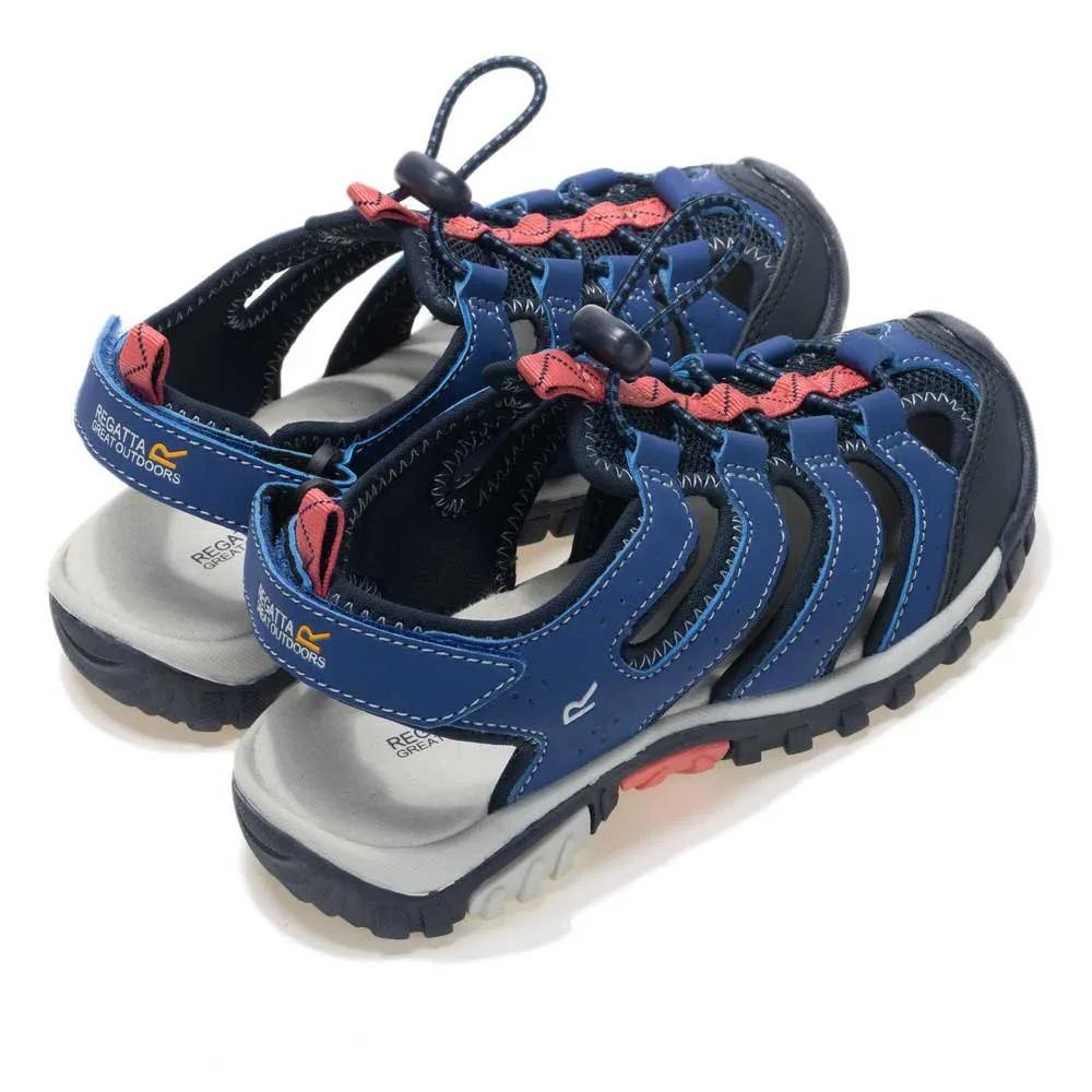Regatta Westshore IV sandals adjustable heel straps Aviator Blue/Peach Pink