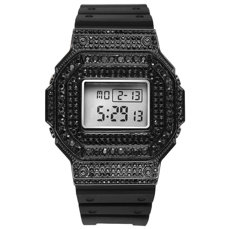 Мужчины Женщины Цифровые Часы С Подсветкой Недели Отображение Даты Циферблат Цифры — фото 13