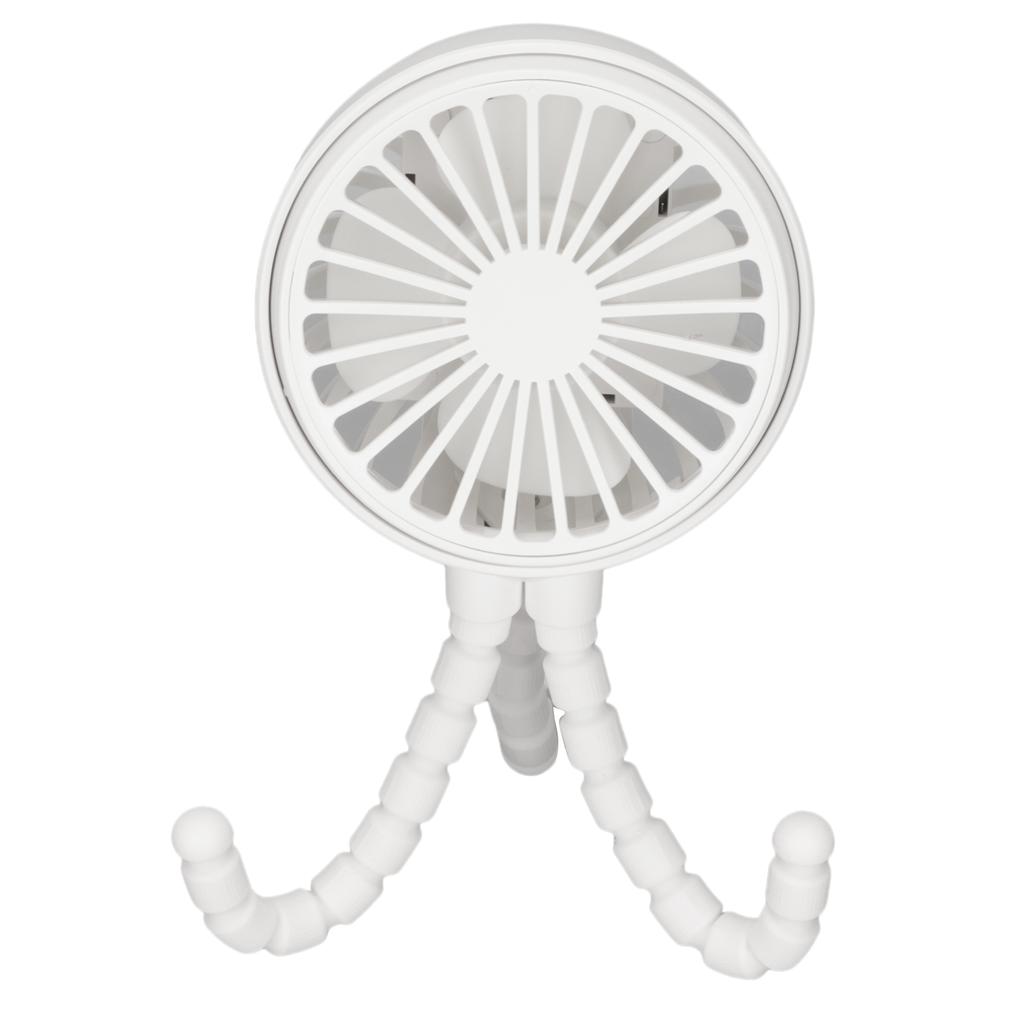 Mini Portable Fan 3 Speed 360 Degrees  Rotatable Rechargeable Desktop Fan with Flexible Tripod for Office