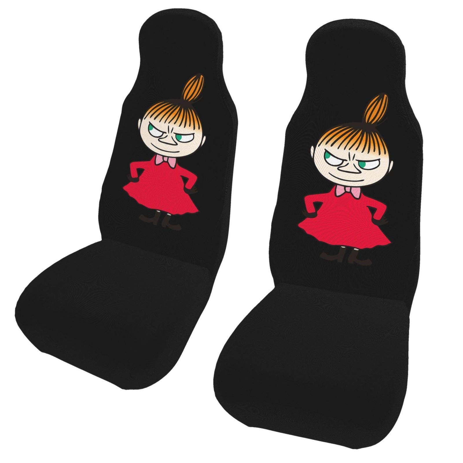 

Moomin Car Seat Set of for Front Suitable for Light and Regular Full Coverage for the Front and for Driver and Passenger Seats Covers, 2, Seats, Cars, чёрный