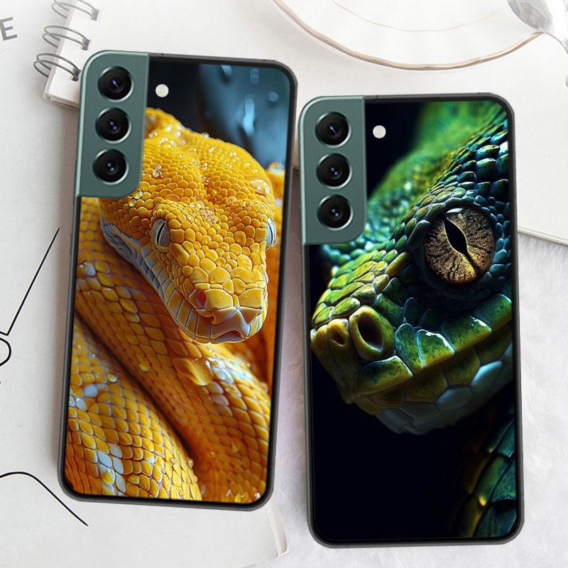 Forest Vipers And Pythons Phone Case For Samsung Galaxy S22 S25 Ultra S21 S10 Plus S26 Edge S20 S23 S24 FE Cover Silicone So