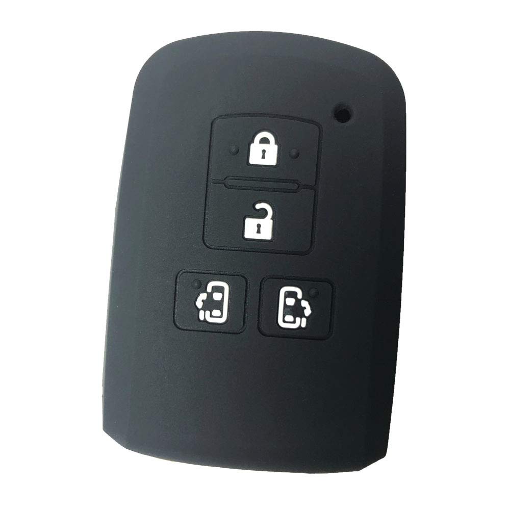 

ZIAN Чехол для ключа автомобиля Toyota для Voxy Noah 80 Series Esquire Sienta, силикон 4 чёрный