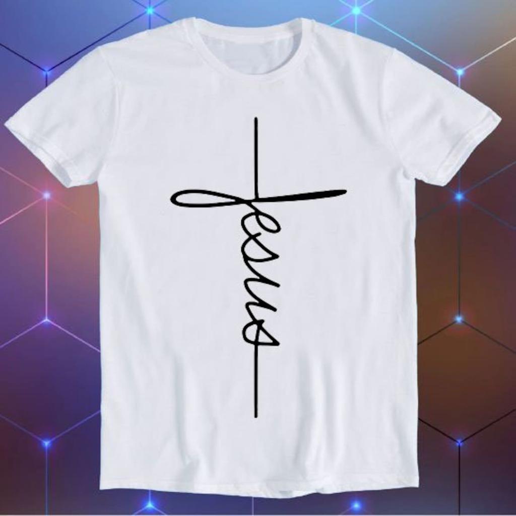Jesus Christian Religious Signature Cross Love Parody Meme Movie Music Cool Funny Gift T-Shirt E189