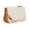 New COACH Nolita Fabric With Cow Leather Pochette, Shoulder Bag, Clutch, Wrist Bag Small Size Women's Ecru C8327-IMCAH
