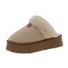 Mao Mao Slippers Women's Outer Wear 2025 Autumn and Winter New Outer Wear Thick-bottomed Piled Cotton Slippers Spot