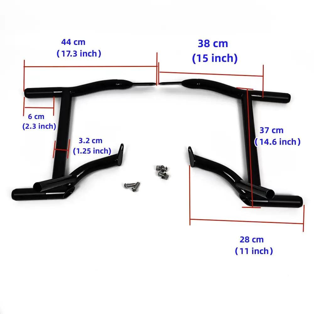 Motorcycle Rear Saddlebag Guard Rails Bracket For Harley Touring Electra Glide Ultra Road King Street Glide Road Glide 09-23