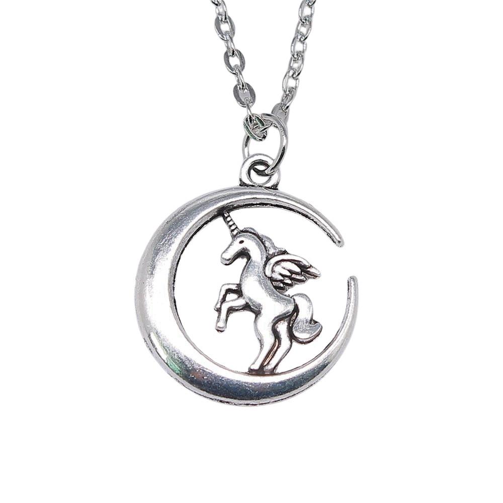Horseshoe Charm Necklace  Animal Pendant For Horse Lovers Cowboy Western Jewelry 43cm Chain