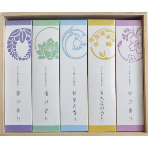

Yuyuan Prayer and Healing Incense, Paulownia Wood Gift Box, 5 Boxes