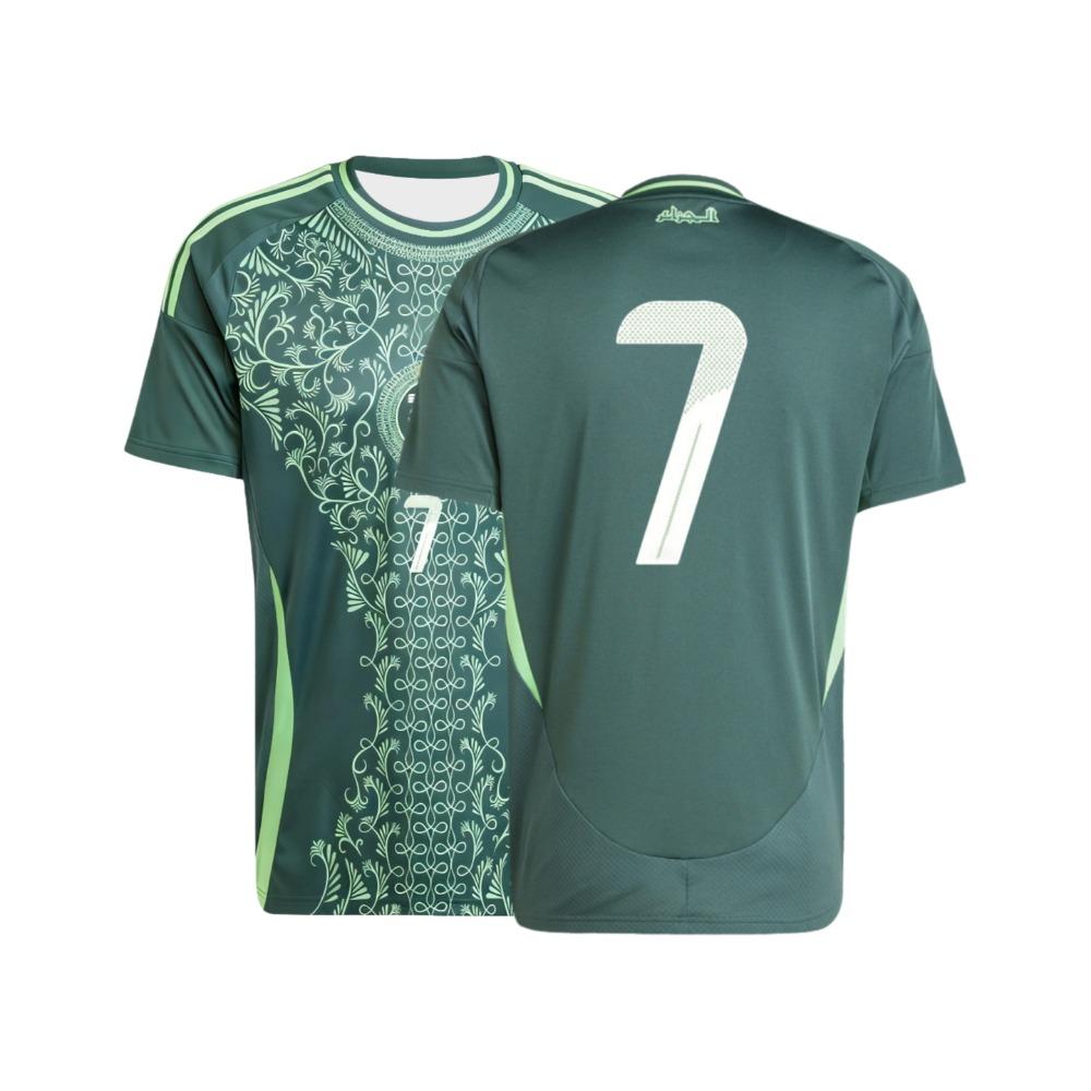 

Hot Algeria Style 2526 Home Away NO.07 Football Jerseys Short Sleeved Sports T-shirt Suitable for Adults Children s Comfortable S
