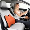 Compressible car headrests and lumbar support kits, memory foam breathable cushions and neck pillows