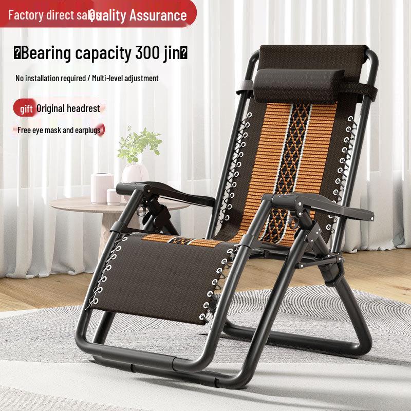 Folding Lounger for Sitting or Sleeping, Ideal for Naps and Elderly, with Backrest, Perfect for Balcony or Home Use.