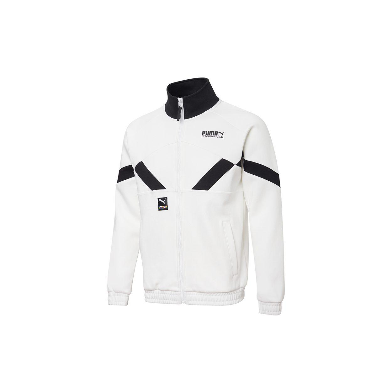 PUMA Jackets Men`s White Stand Collar