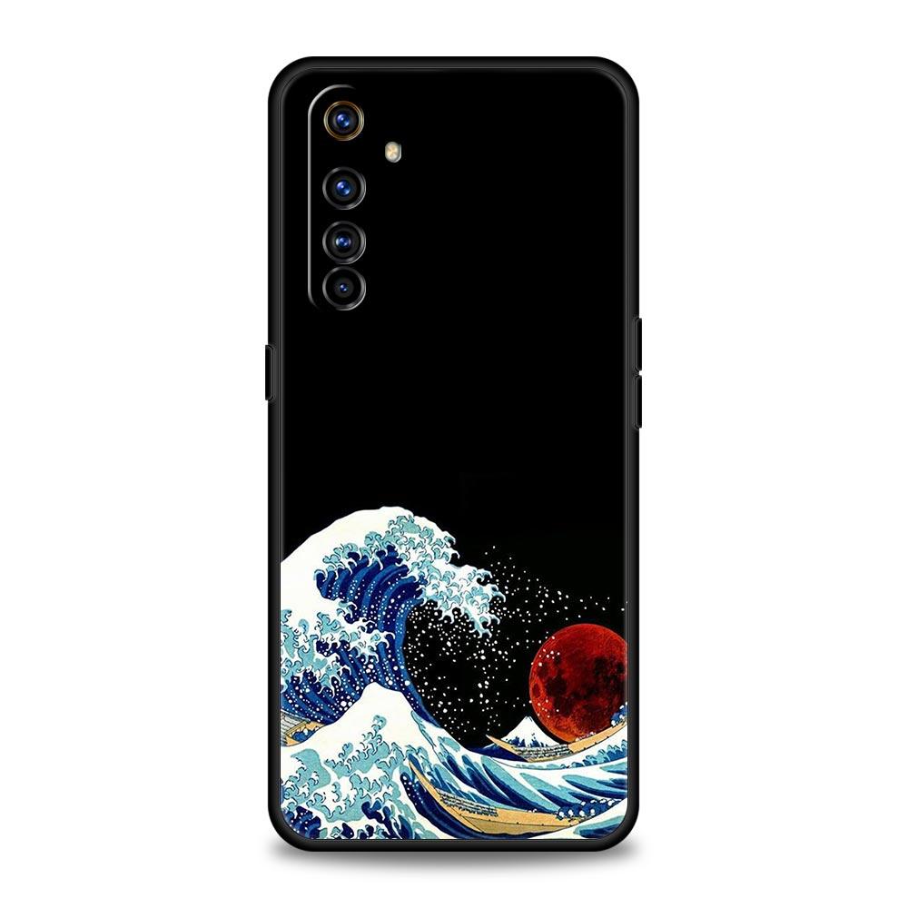 Japan The Great Wave Of Kanagawa Phone Case For Realme 12 11 10 9 8 5G 7 6 GT5 GT3 GT2 Pro C21 C11 C25 C35 GT Neo 2 3 3T 5 Cover