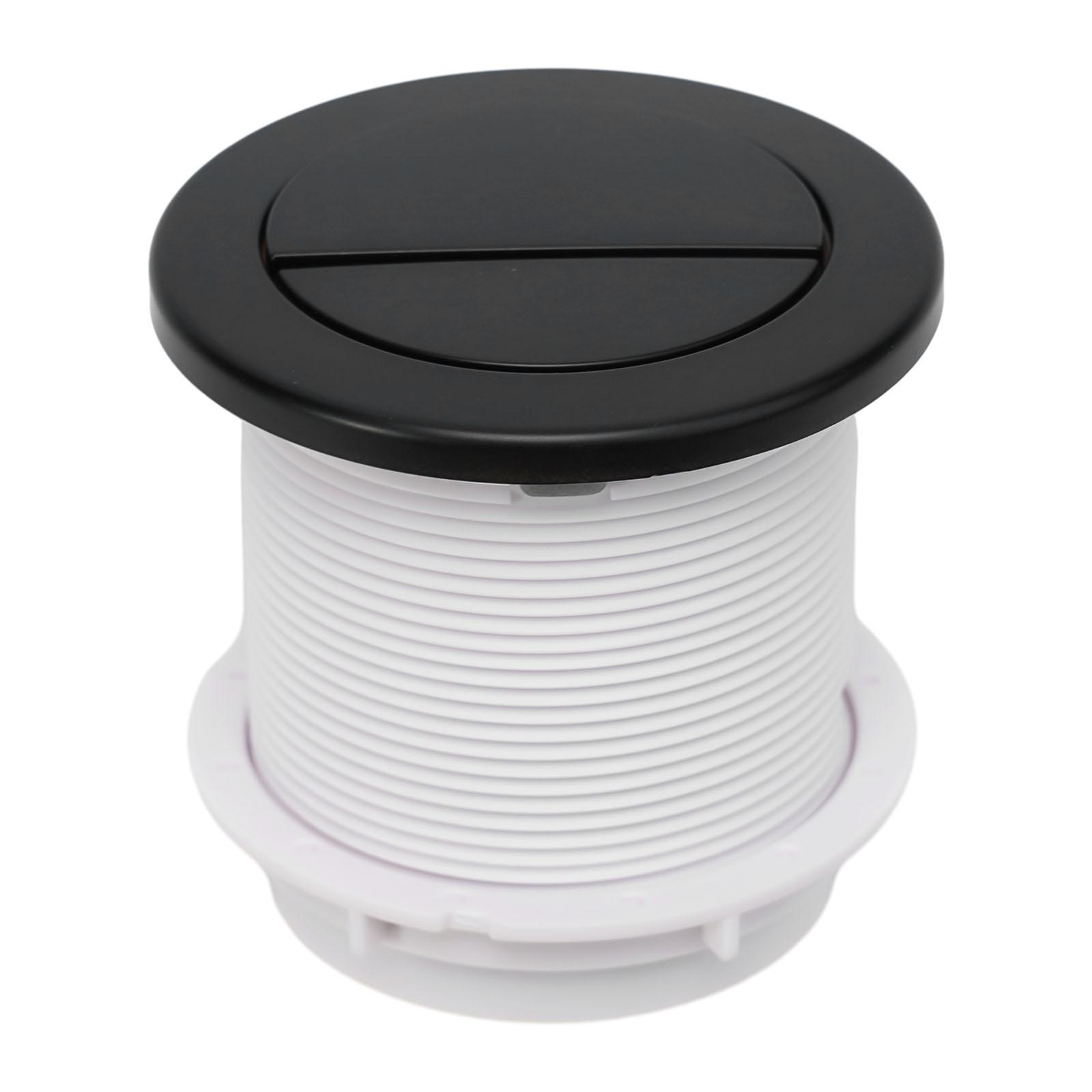 Twin Hose Pneumatic Toilet Push Button  Chrome Finish  Enhance the Look of Your Bathroom with this Dual Flush Button