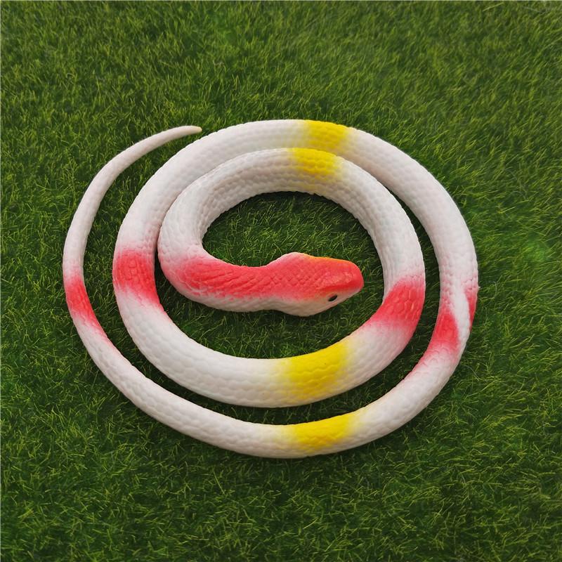 Children's Soft Rubber Toy - Large Green Fake Snake Prank Model