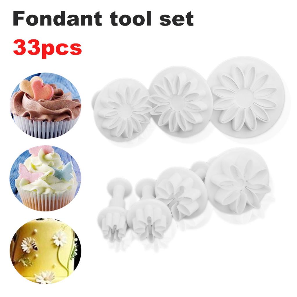 Cookie Fondant Cake Sugarcraft Plunger Icing Cake Decorating Cutter Mold FA