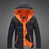 Hochwertige gesteppte Blasenjacke für Herren mit gemütlicher Kapuze für den Winter