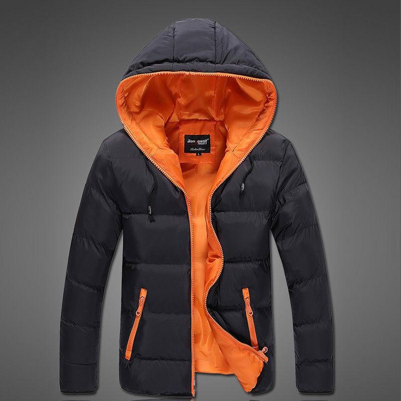 Hochwertige gesteppte Blasenjacke für Herren mit gemütlicher Kapuze für den Winter