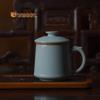 Hongbao Ru Kiln 300ml Ceramic Mug with Lid & Infuser