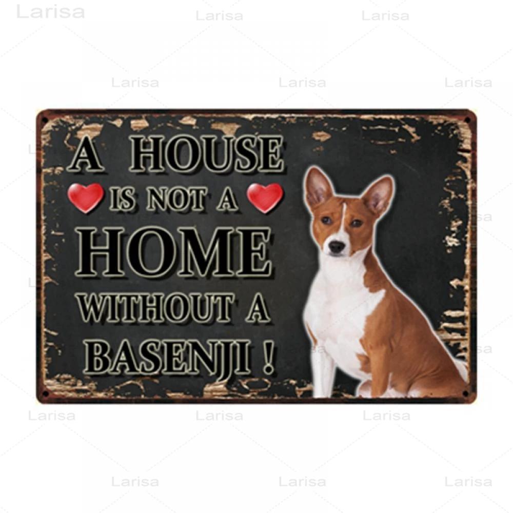 Pets Animal Dog Metal Poster Pitbull Bulldog Chihuahua Tin Sign Vintage Plate Home Decor Bar Pet Shop Wall Art Metal Painting