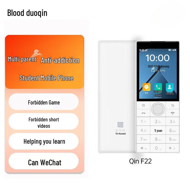 Qin F22 4G Inteligentny Telefon Antyuzależnieniowy dla Ucznia (Wersja CN)