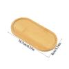 Wooden Tray Countertop Bottle Organizer Holder Round Square Oval Candles Jewelry Storage Plate Tray Bathroom Kitchen Accessories