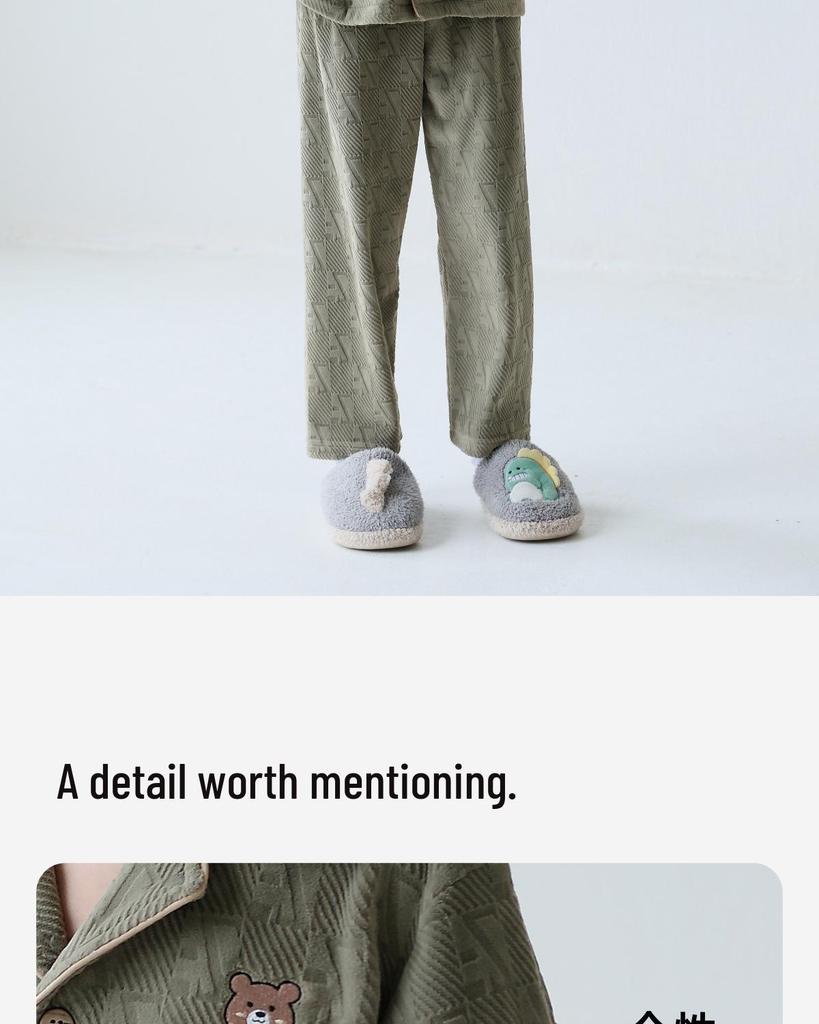 Boys' Thick Fleece Pajamas - Autumn/Winter 2025 Collection