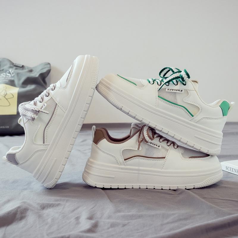 2025 Frühling/Sommer Damen Vielseitige Weiße Mesh Atmungsaktive Sneaker