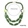 Geometric Wooden Bead Necklace For Women With Multilayer Handcrafted Design For Summer Travel