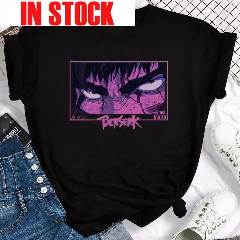 Women's Japanese Anime Rage Graphic Print T-Shirt Retro Fashion Casual Shirt Round Neck Short Sleeve Plus Size