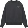 WE11DONE Ss23 Gray Logo Print Crewneck Sweatshirt Unisex Sweatshirt Dark-Gray WD-TS1-23-896-U-CH