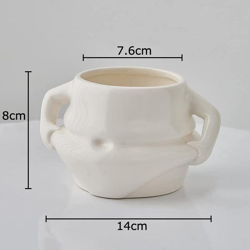 

Creative Lovely Big Belly Mug Ceramic Cups Dining Table Coffee Mugs Afternoon Tea Teacup Water Cup Fruits Juice Container 320ml