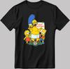 The Simpsons, Simpson Drawing Short Sleeve White-Black Men's / Women's T-Shirt L324